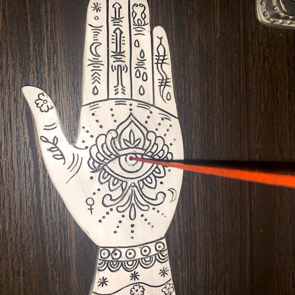 Hand incense holder w/ incense stick. - Picture 5 of 5